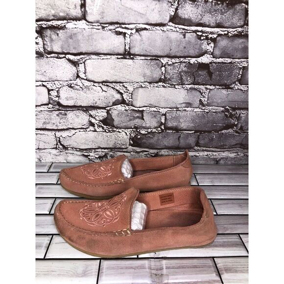 Jacques Levine 1936 Pink Suede Leather Floral Pointed Toe Flats Women Sz 10M US - Picture 8 of 16